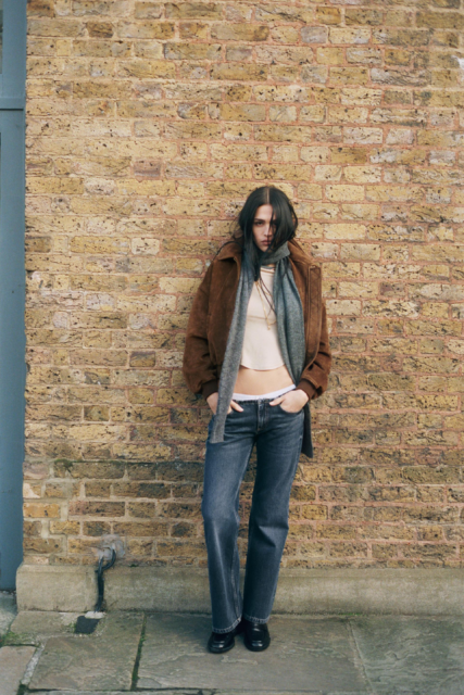 Faux Suede Jacket