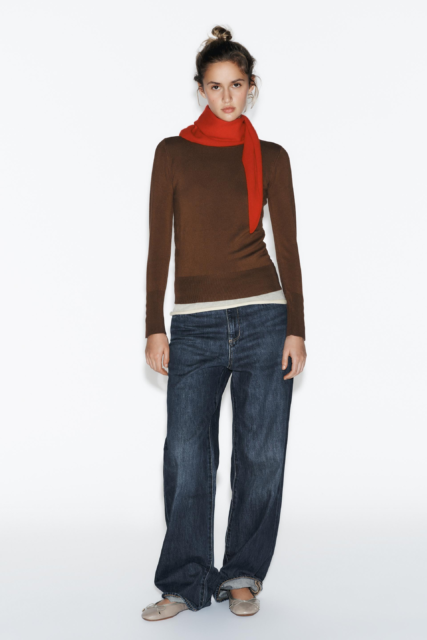 Basic Plain Knit Sweater