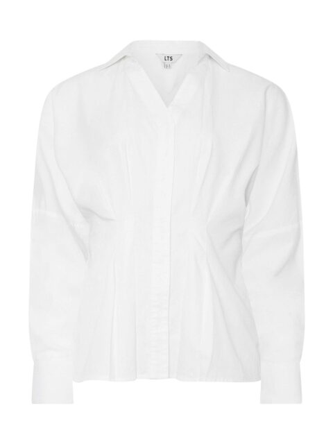 LTS White Ruffle Collar Shirt